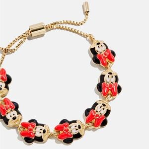 BaubleBar Gold and Red Minnie Bracelet